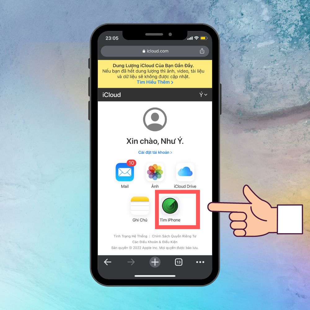 Cách tìm iPhone bị mất bằng điện thoại khác 2