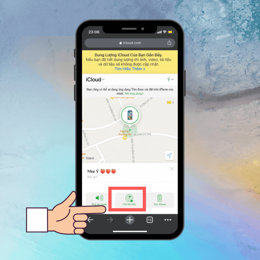 Cách tìm iPhone bị mất bằng điện thoại khác 5