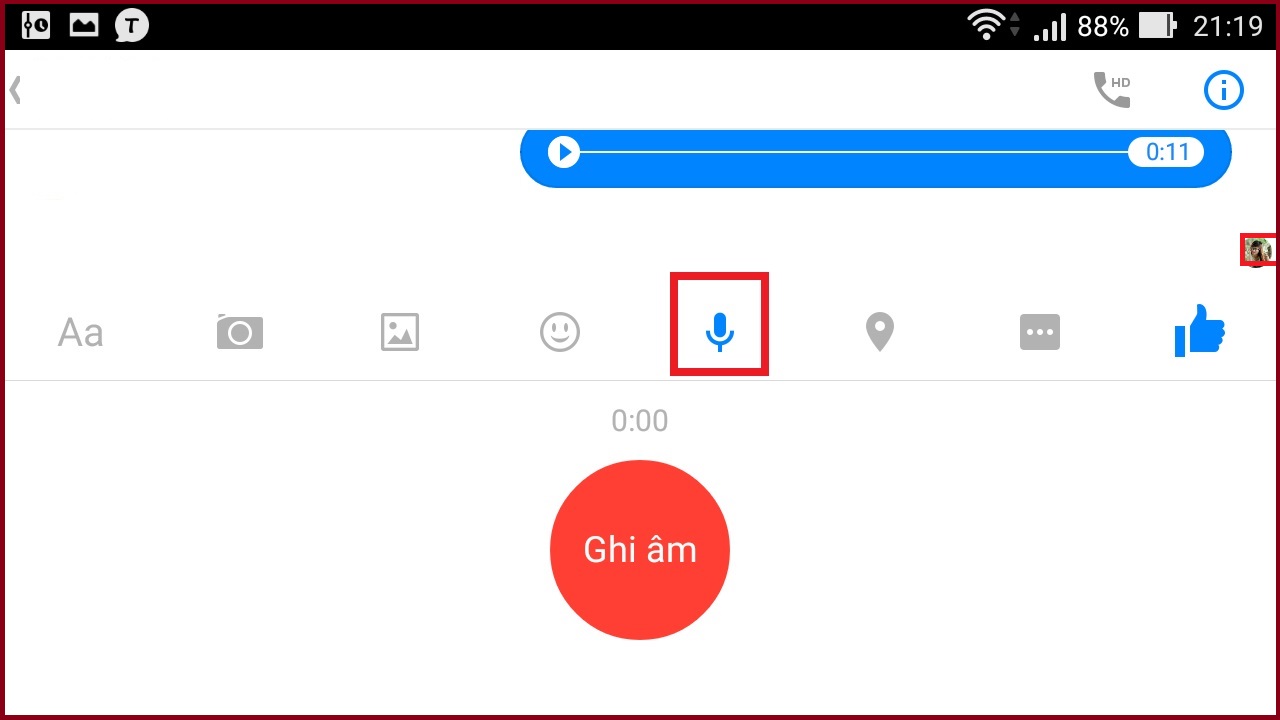 Gửi tin nhắn âm thanh