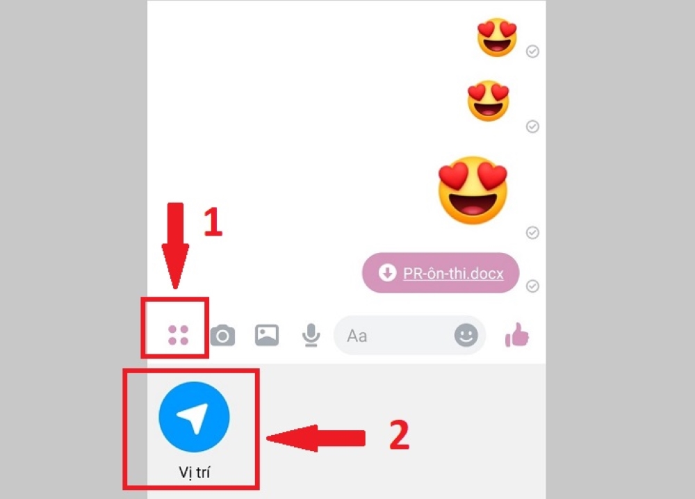 Gửi vị trí hiện tại của bạn