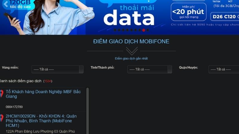 Mua sim 0702 trực tiếp tại các đại lý, trung tâm Mobifone.