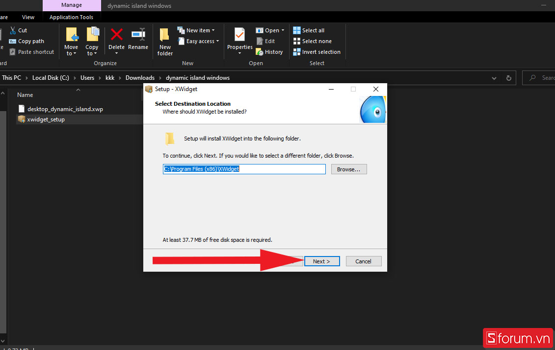 Cách cài Dynamic Island trên Windows bằng công cụ XWidget - Bước 5