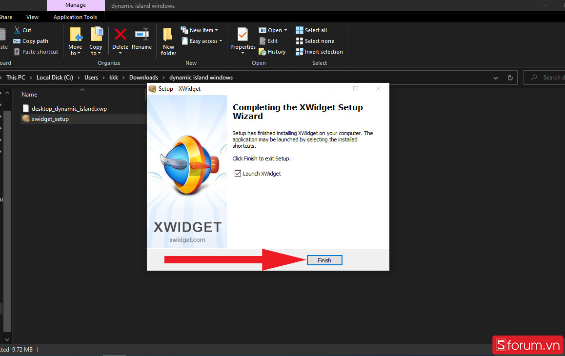 Cách cài Dynamic Island trên Windows bằng công cụ XWidget - Bước 7