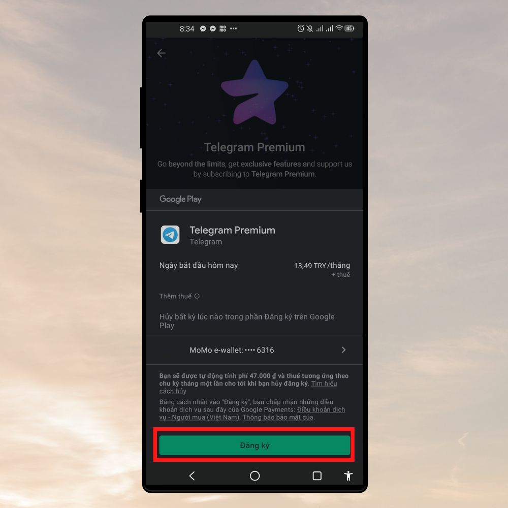 Cách nâng cấp lên Telegram Premium - bước 8