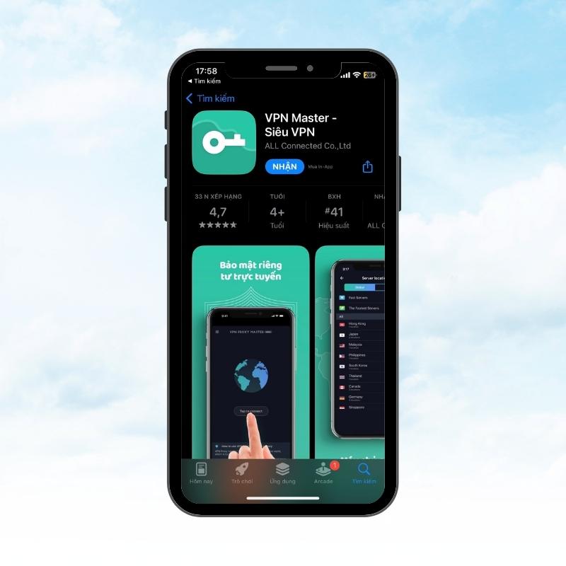 Sử dụng VPN - Bước 1