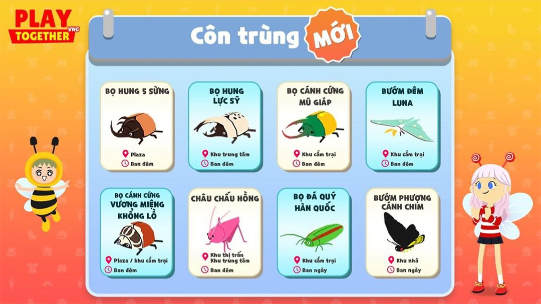 Bảng Thời Gian Bắt Côn Trùng Trong Play Together - Hướng Dẫn Chi Tiết Và Mẹo Bắt Côn Trùng Hiệu Quả