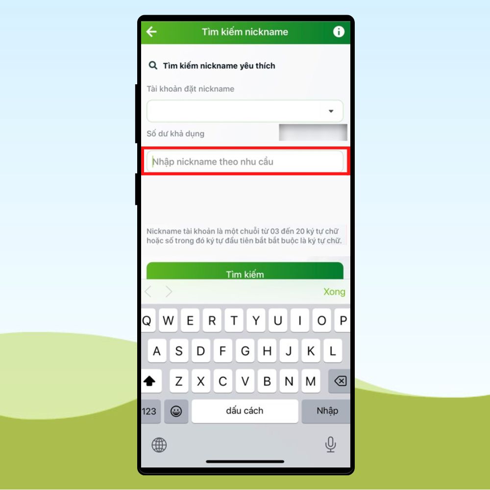 Tạo nickname cho tài khoản ngân hàng Vietcombank - Hình 3