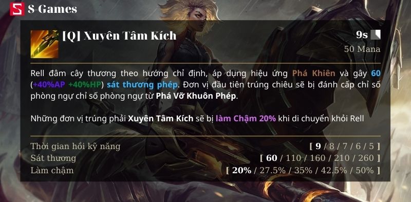 Kỹ năng Q Rell rework