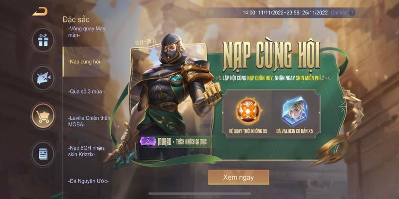 hướng dẫn tham gia Sự kiện lập hội Liên Quân nhập skin free
