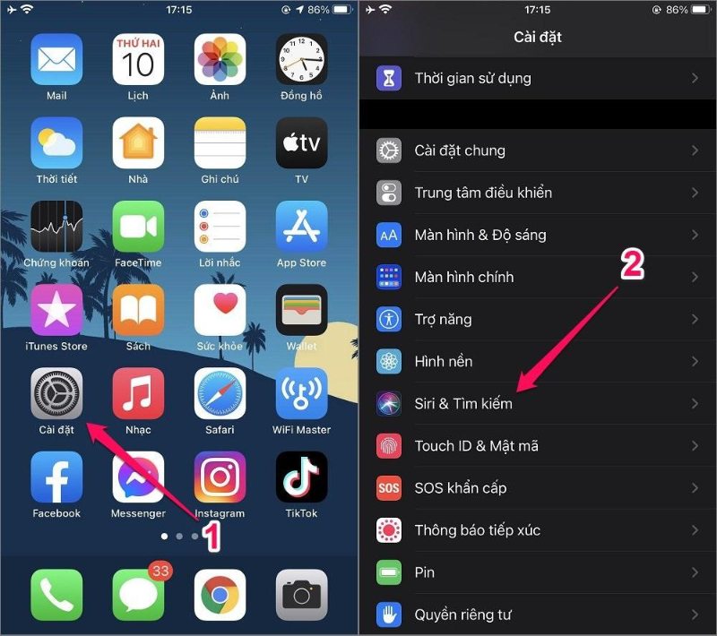 Cách ẩn ứng dụng bằng Siri