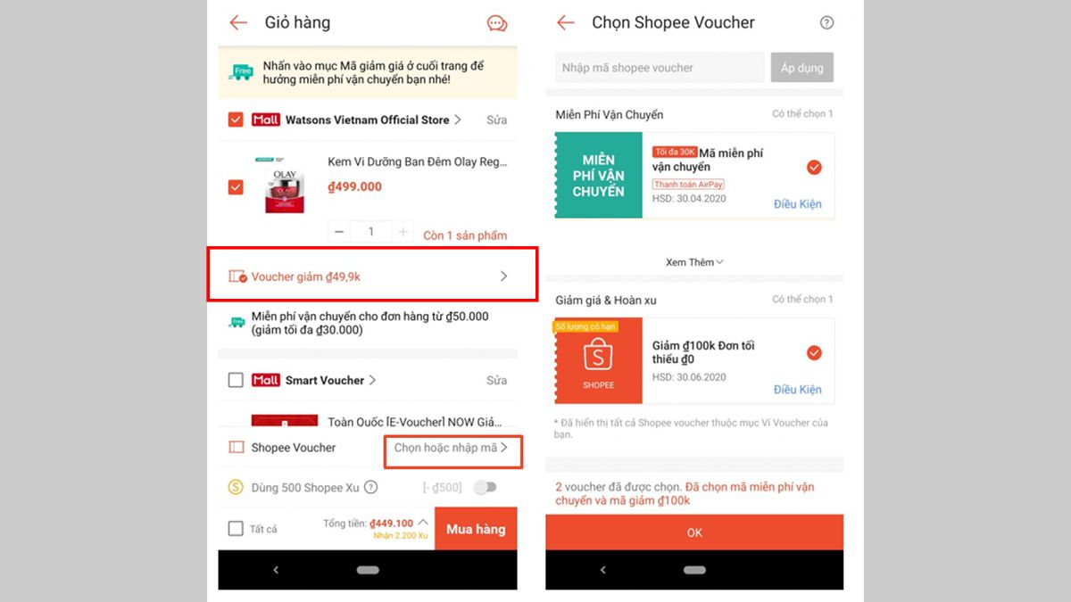 Hướng dẫn sử dụng mã giảm giá, voucher Shopee và một số lưu ý