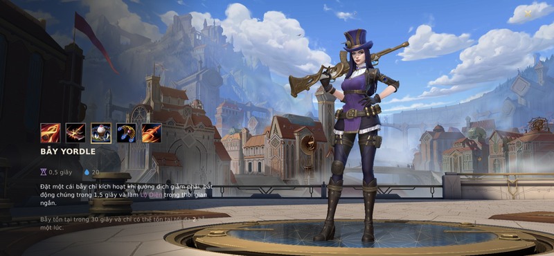 chiêu 2 Caitlyn Tốc Chiến