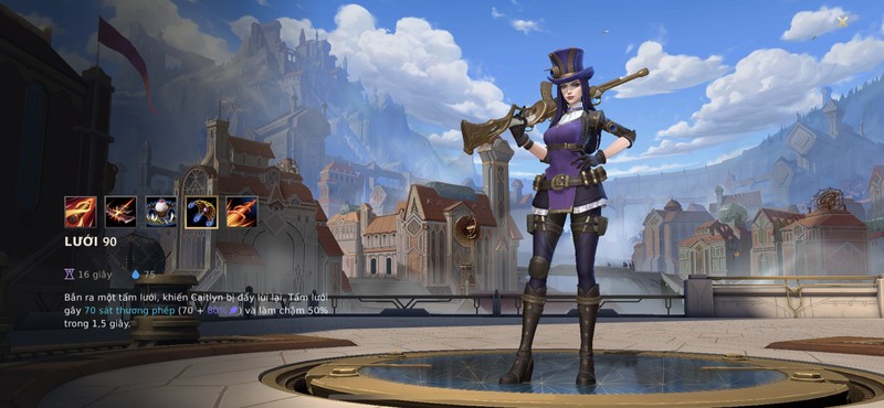 chiêu 2 caitlyn