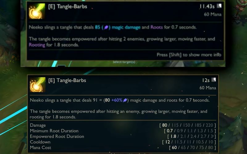 Chiêu E tướng Neeko LMHT làm lại