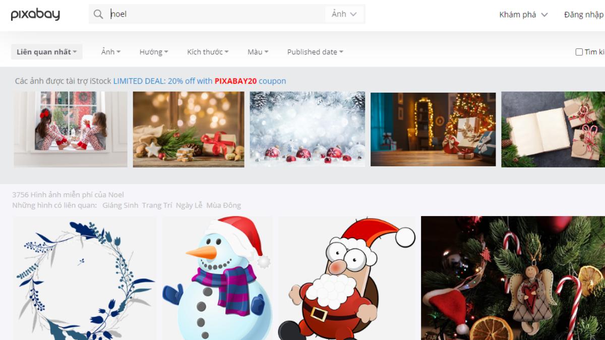 website tải hình nền noel đẹp - Pixabay