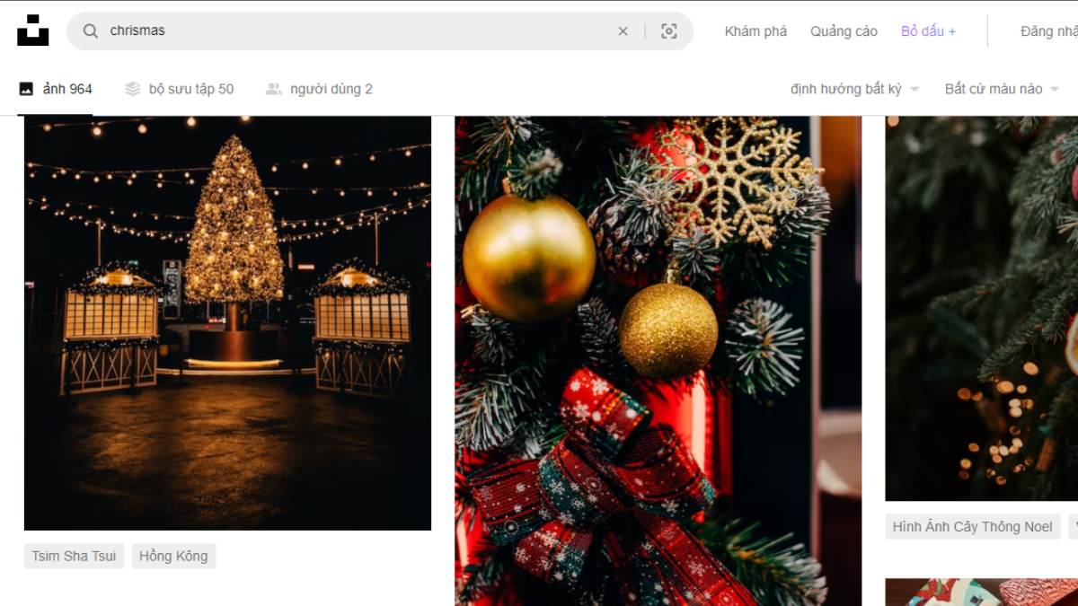 website tải hình nền noel đẹp - Unsplash