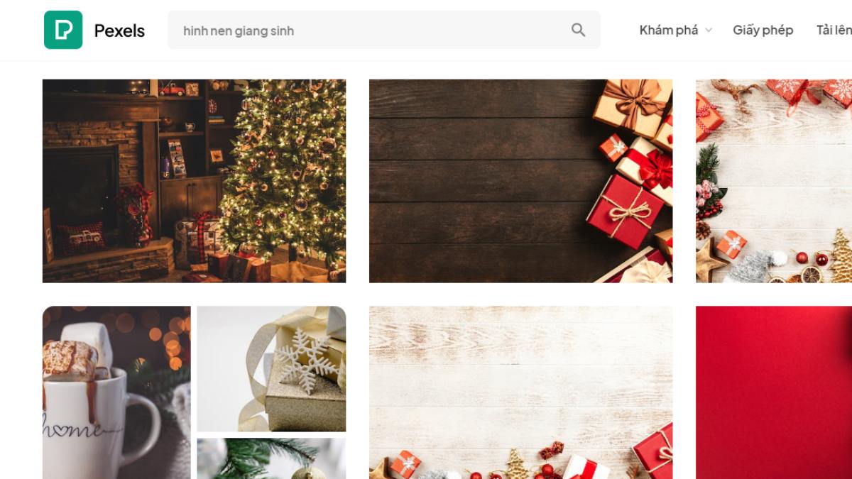 website tải hình nền Noel - Pexels