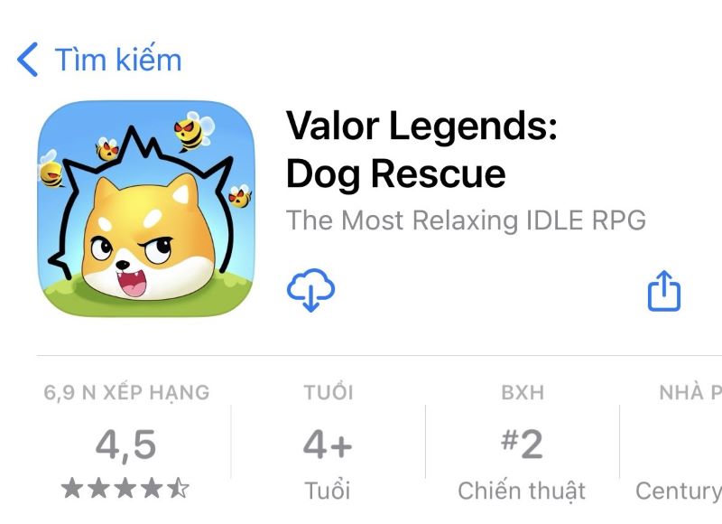 hướng dẫn tải game game giải cứu chó Shiba - Valor Legends: Dog Rescue