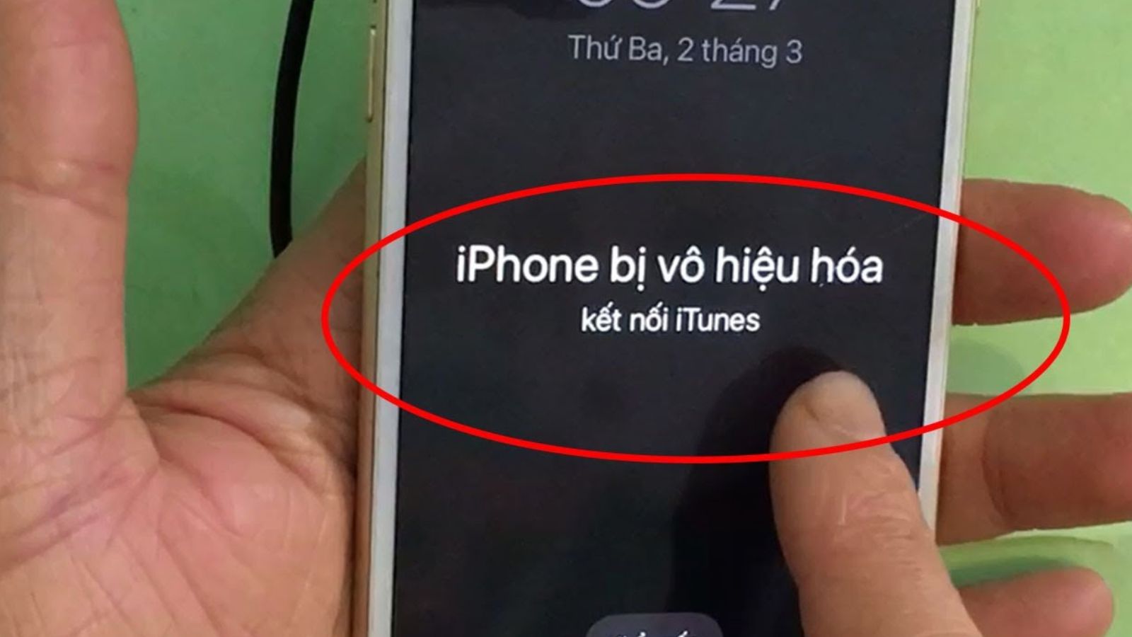 IP bị vô hiệu hóa kết nối với iTunes