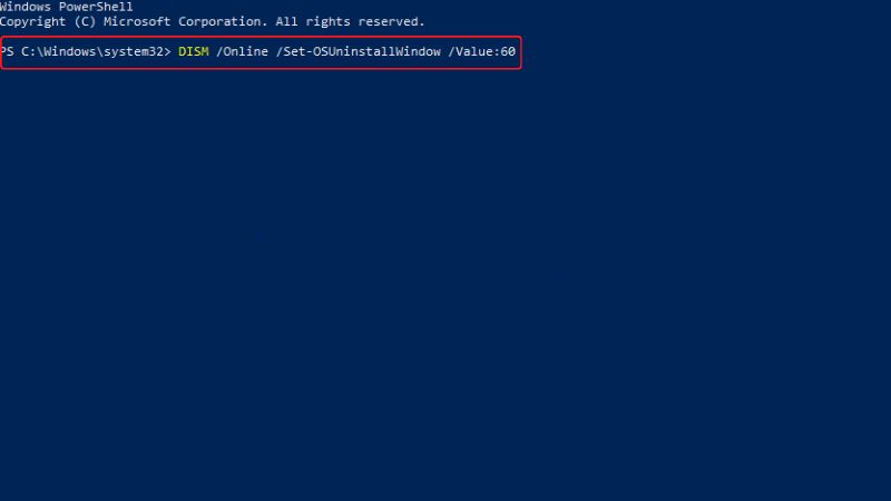 kéo dài thời gian hạ cấp về Windows 10 - Hình 7