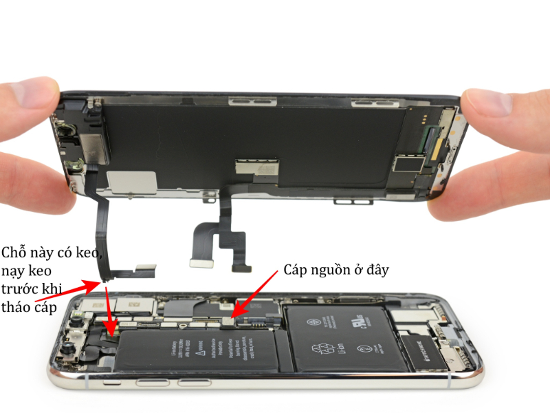 Quy trình thay pin iPhone X nên thực hiện bởi kỹ thuật viên có kinh nghiệm