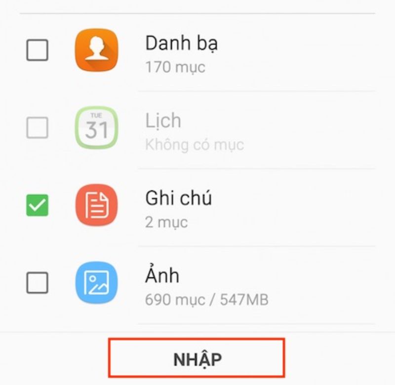 Cách chuyển dữ liệu từ iPhone/iPad sang Samsung qua Smart Switch bước 5