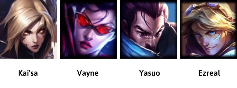 Tướng khắc chế Caitlyn game tốc chiến