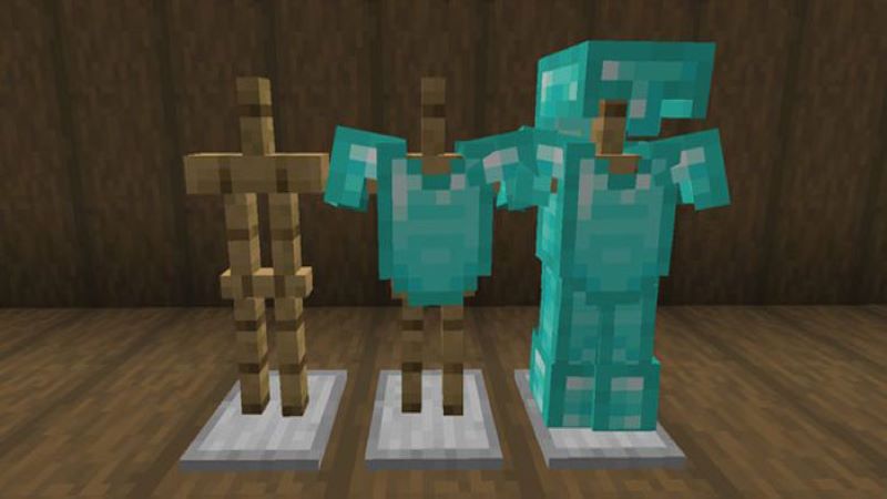 vật phẩm chế tác từ kim cương ở các khu vực trong Minecraft