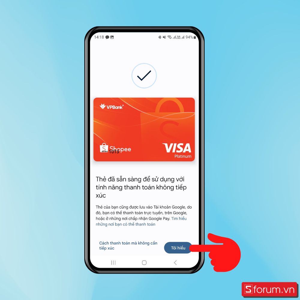 Cách thêm thẻ ngân hàng vào ví điện tử Google Pay - Bước 