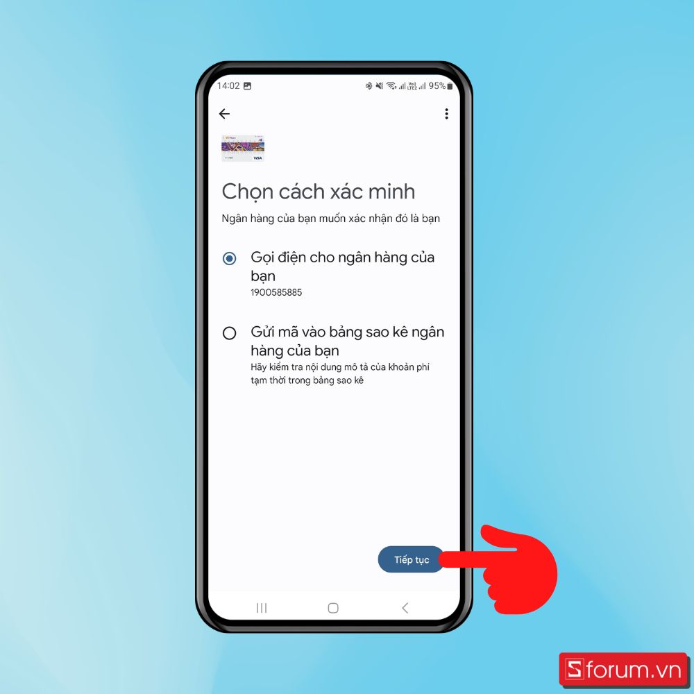 Cách thêm thẻ ngân hàng vào ví điện tử Google Pay - Bước 5