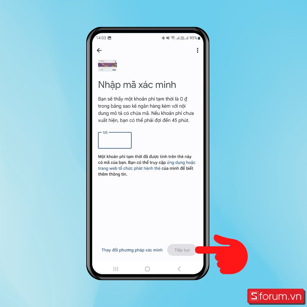 Cách thêm thẻ ngân hàng vào ví điện tử Google Pay - Bước 6