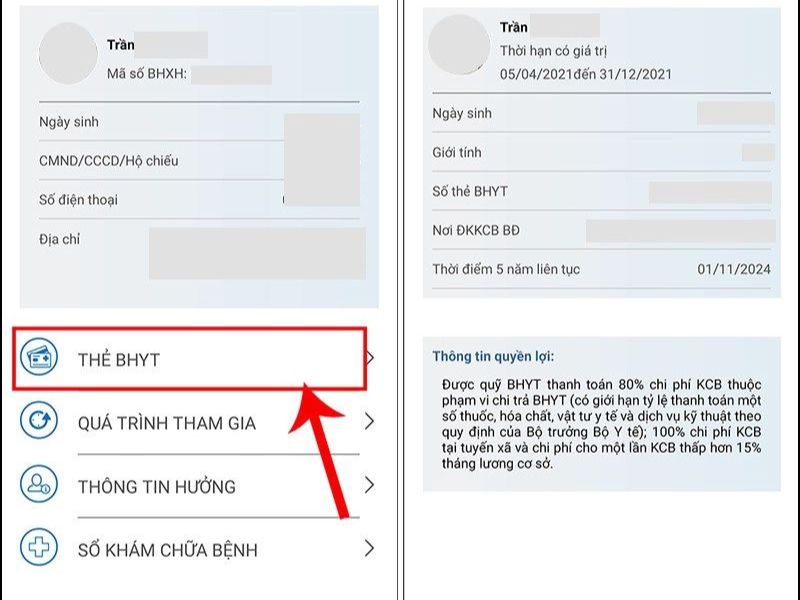 Cách sử dụng VssID tra cứu thẻ bảo hiểm y tế (BHYT) bước 2