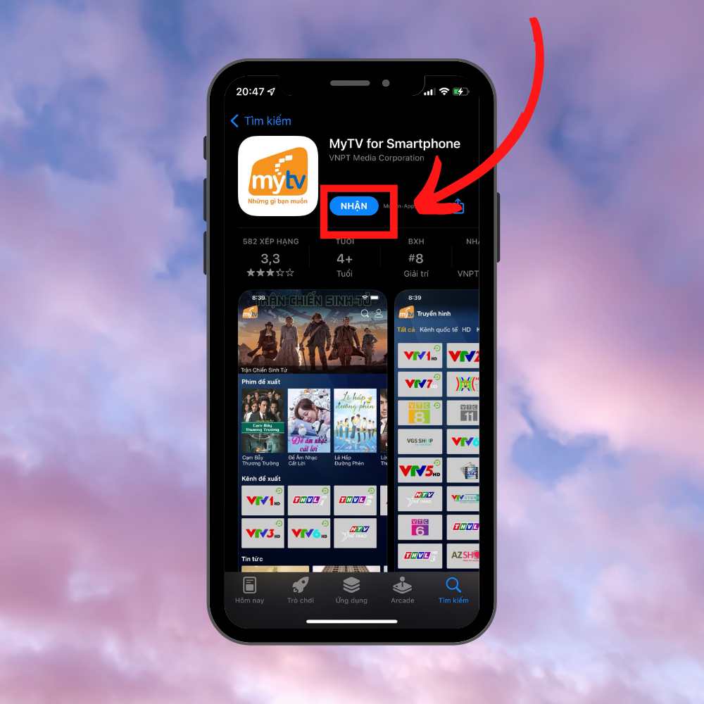 Cách xem World Cup trên MyTV bằng điện thoại 1