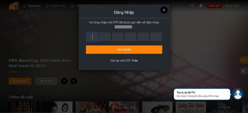 Cách xem World Cup trên MyTV bằng máy tính 1