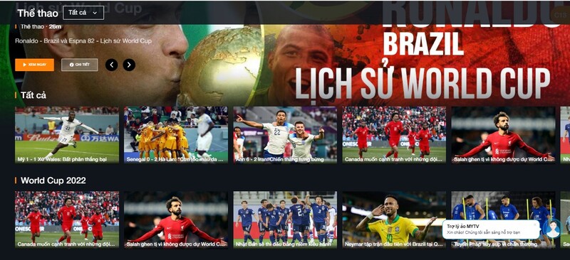 Cách xem World Cup trên MyTV bằng máy tính 4