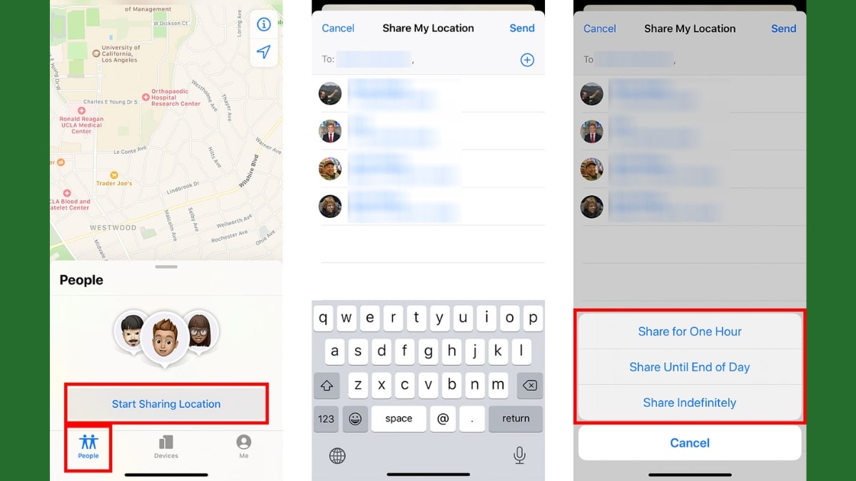 hướng dẫn cài định vị giữa 2 điện thoại iPhone
