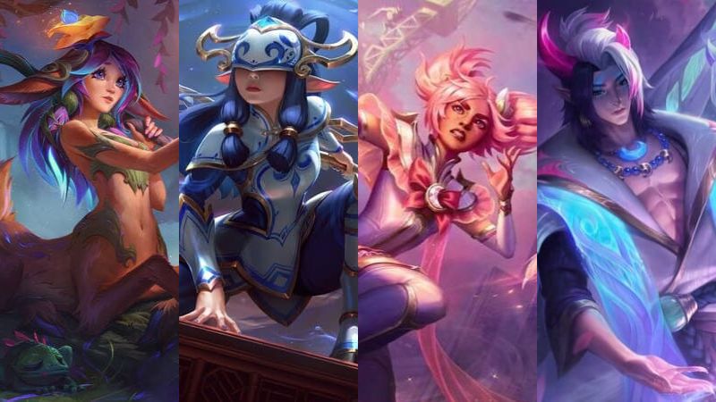 Illaoi, Kindred, Taliyah và Aphelios top tướng ít skin LMHT nhất