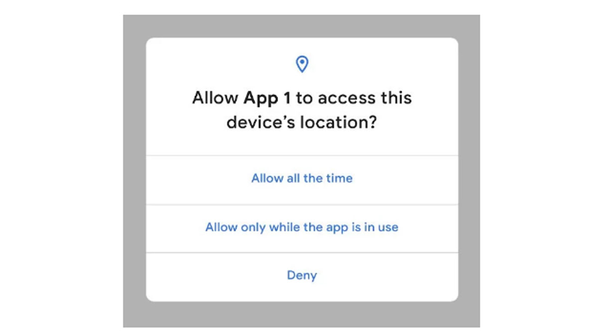 Các chế độ kiểm soát ở chế độ riêng tư của android 10