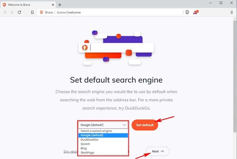 Cách Download và cài đặt Brave Browser trên máy tính bước 7