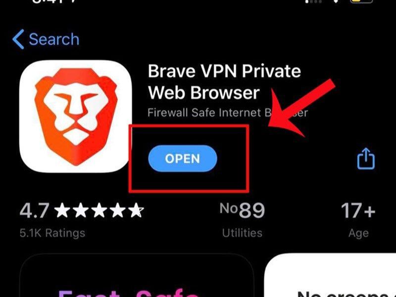 Cách Download và cài đặt Brave Browser trên iPhone bước 5