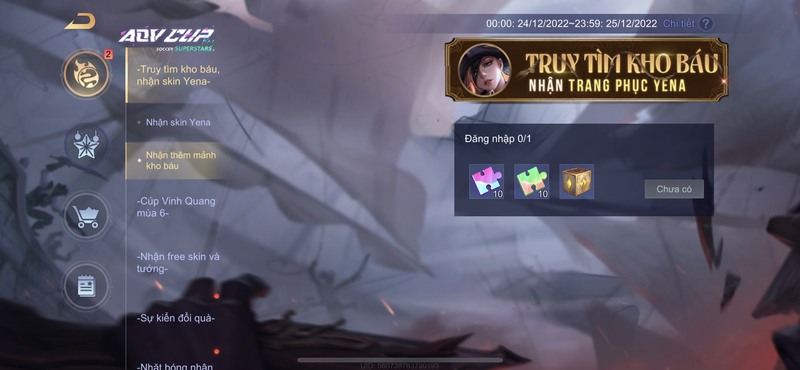 Bước 5 hướng dẫn sự kiện Truy Tìm Kho Báu Liên Quân