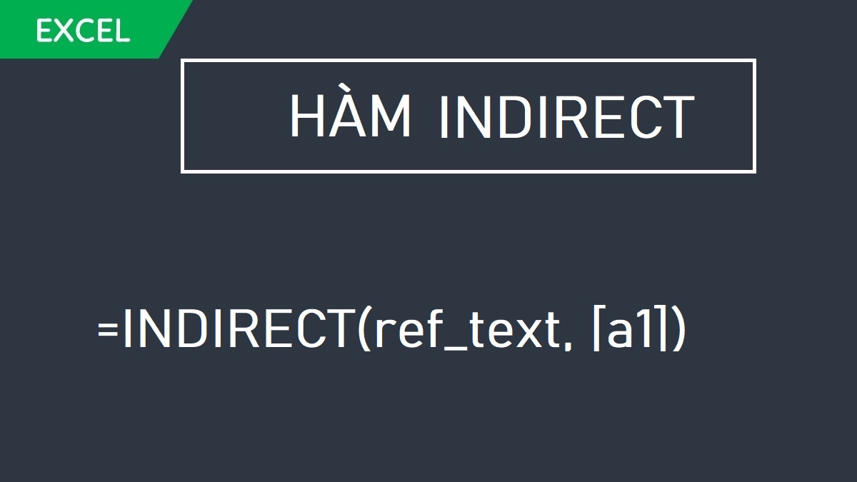 công thức hàm INDIRECT trong Excel
