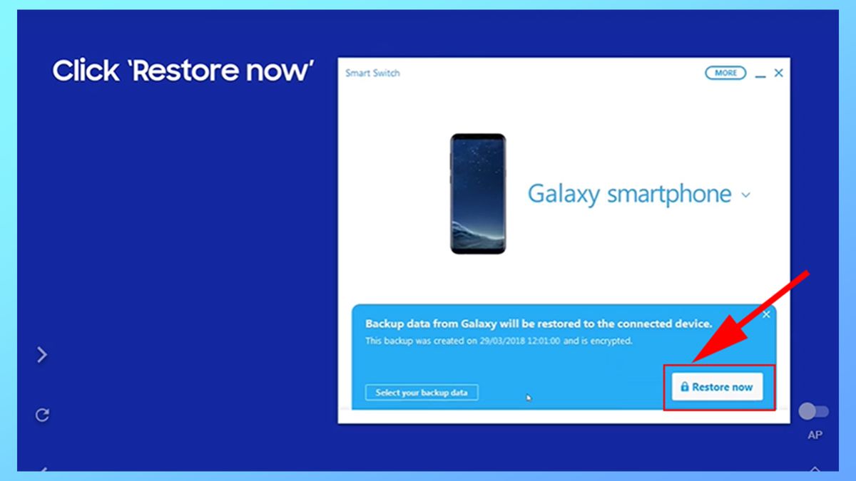 Cách khôi phục cài đặt gốc Samsung bằng Smart Switch