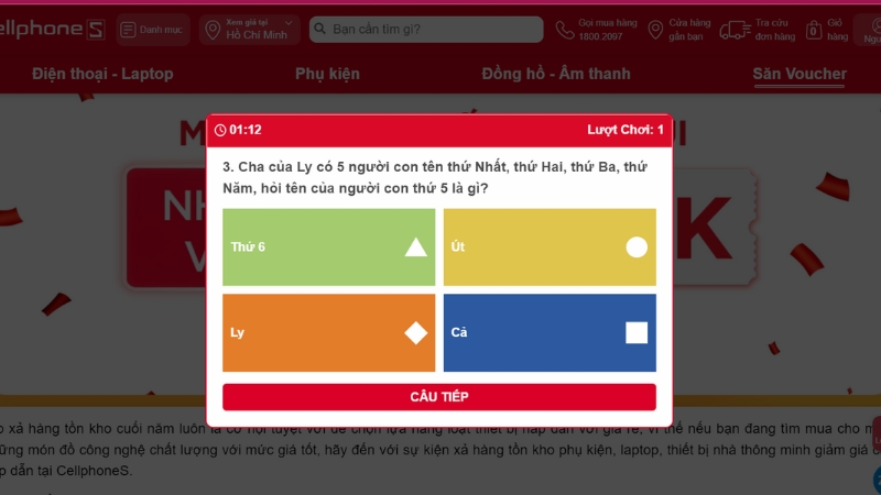 CHIẾN GAME VUI - SĂN VOUCHER KHỦNG - Bước 3