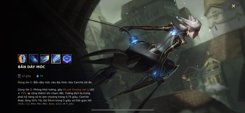 skill Camilla tướng Tốc Chiến