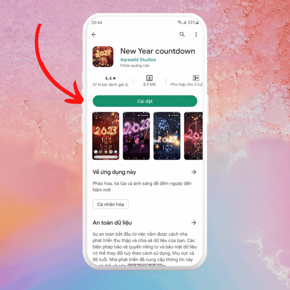 Hướng dẫn cách đếm ngược Countdown trên điện thoại Android 1