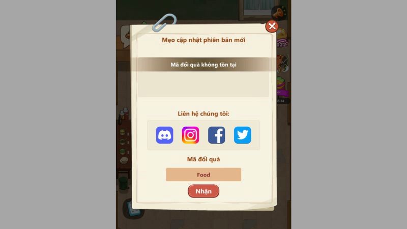 bước 3 hướng dẫn nhập code Tiệm Lẩu Đường Hạnh Phúc