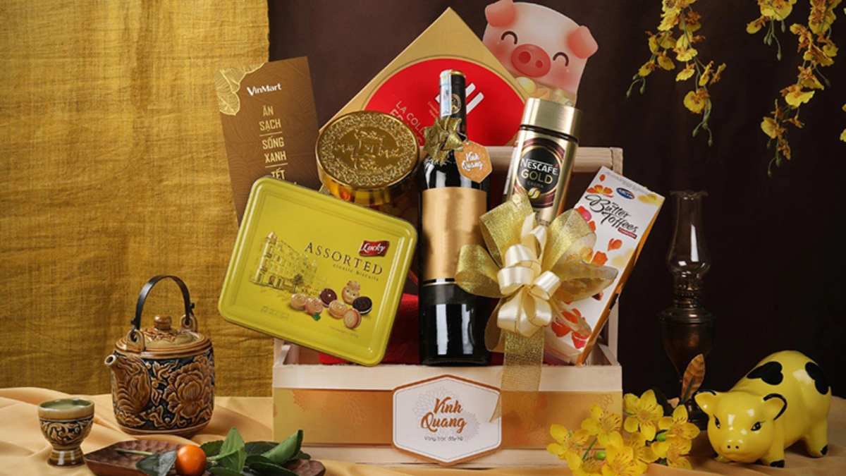 Giỏ quà tết phải bắt mắt và có yếu tố thẩm mỹ