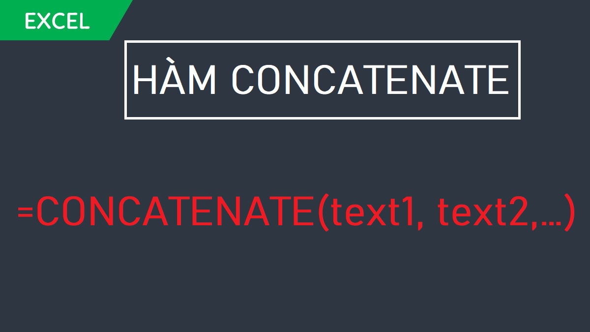 công thức hàm Concatenate