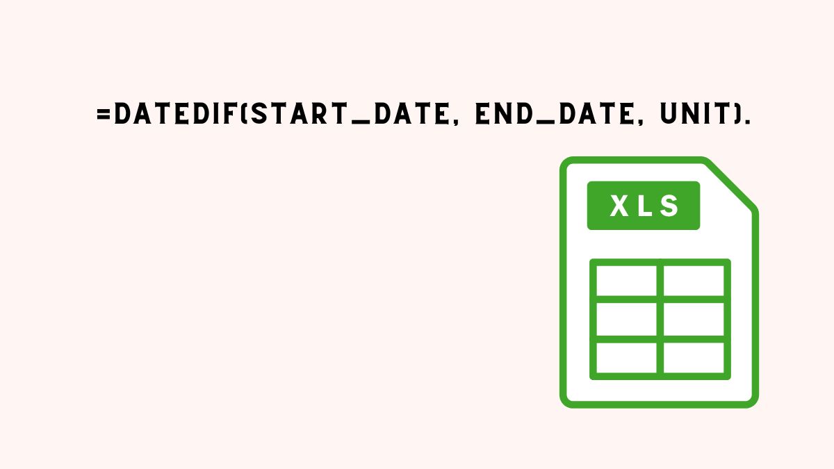 Công thức hàm DATEDIF